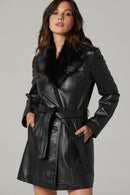 New Alexandra Women's Leather Jacket | Derimod