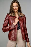 Rebecca Women's Leather Jacket | Derimod