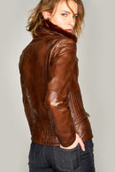 Rebecca Women's Leather Jacket | Derimod