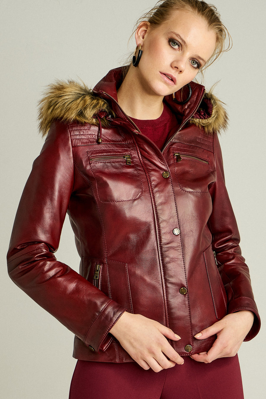 Elena Women's Leather Jacket