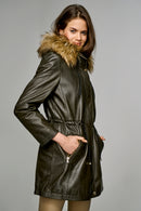 Whitney Women's Leather Jacket | Derimod