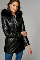 Nadine Women's Leather Jacket | Derimod
