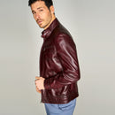 New Hugo Men's Leather Jacket | Derimod