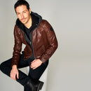 Dynamic Men's Leather Jacket | Derimod
