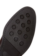 Men's Brown Leather Classic Zipper Boots | Derimod