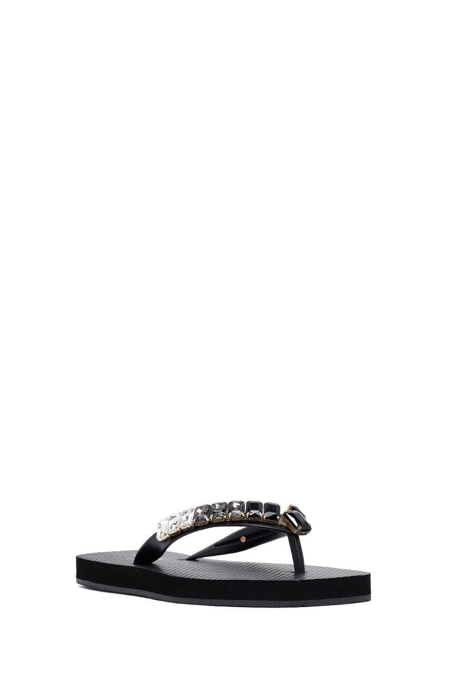 Women's Black Stone Jelly Slippers