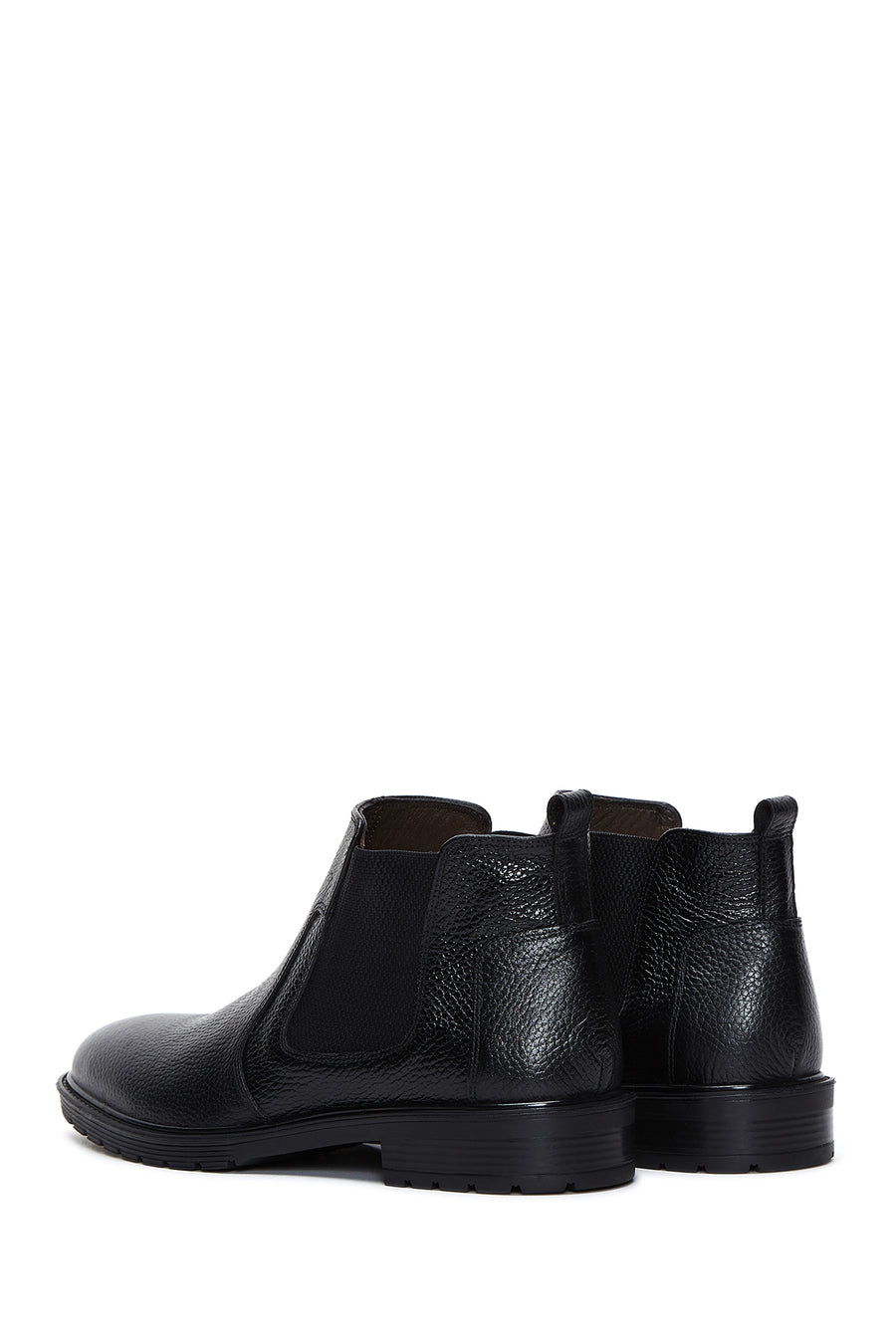Men's Black Leather Chelsea Boots