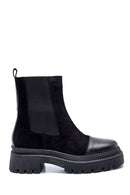 Women's Leather Thick Sole Chelsea Boots | Derimod