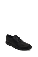 Male Black Lace-up Leather Casual Shoes | Derimod