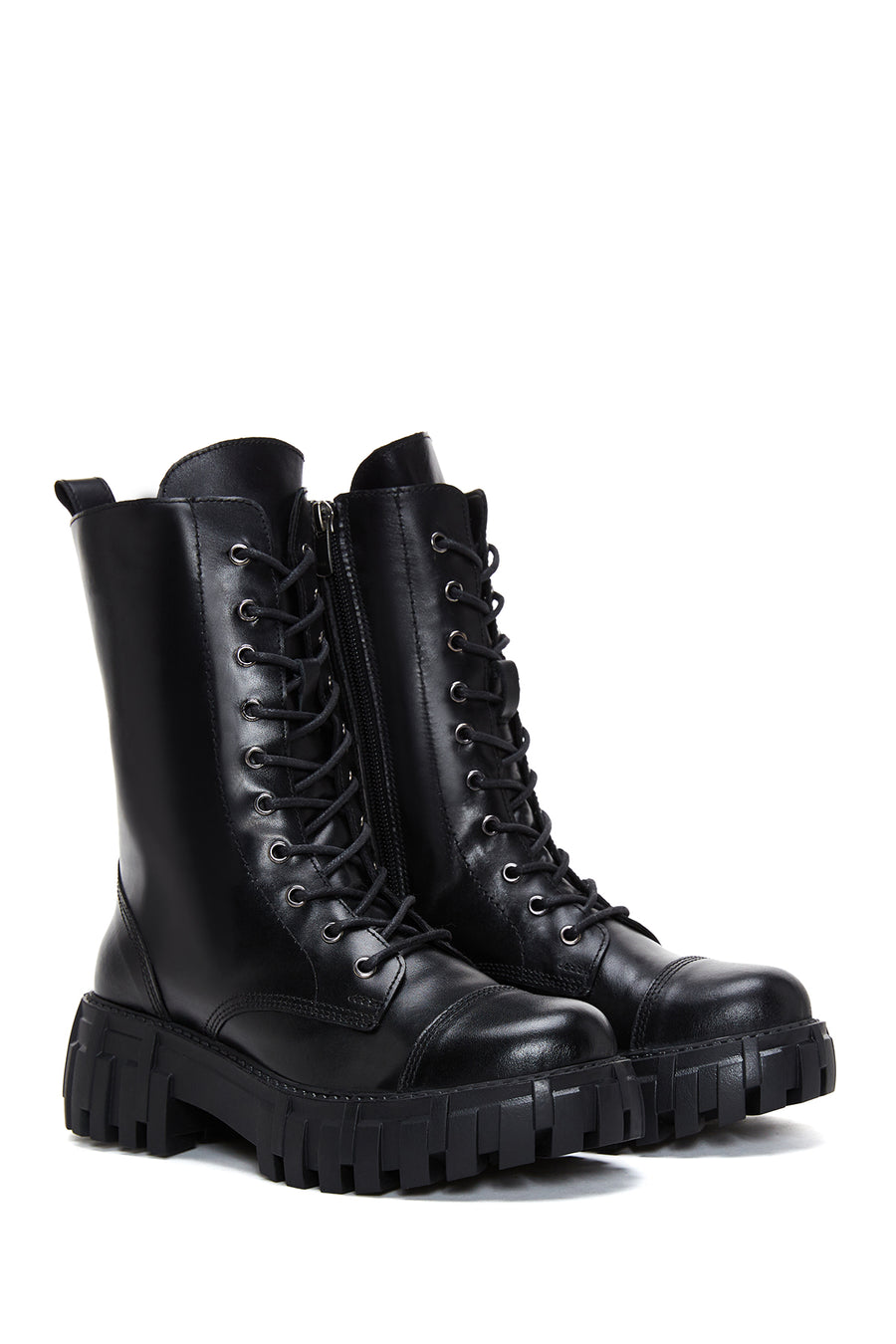 Women's Black Leather Boots