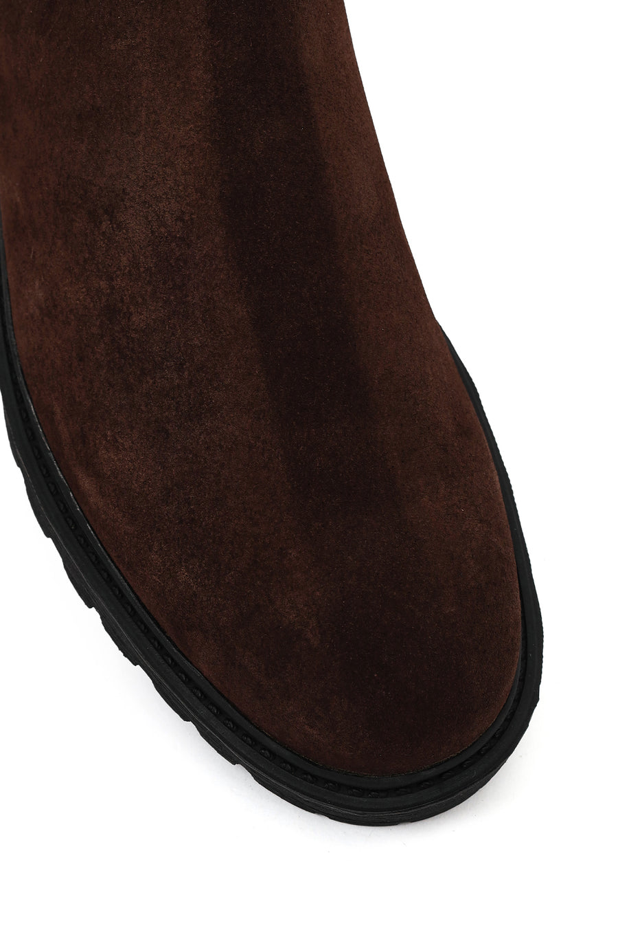 Male Brown Suede Chelsea Boots