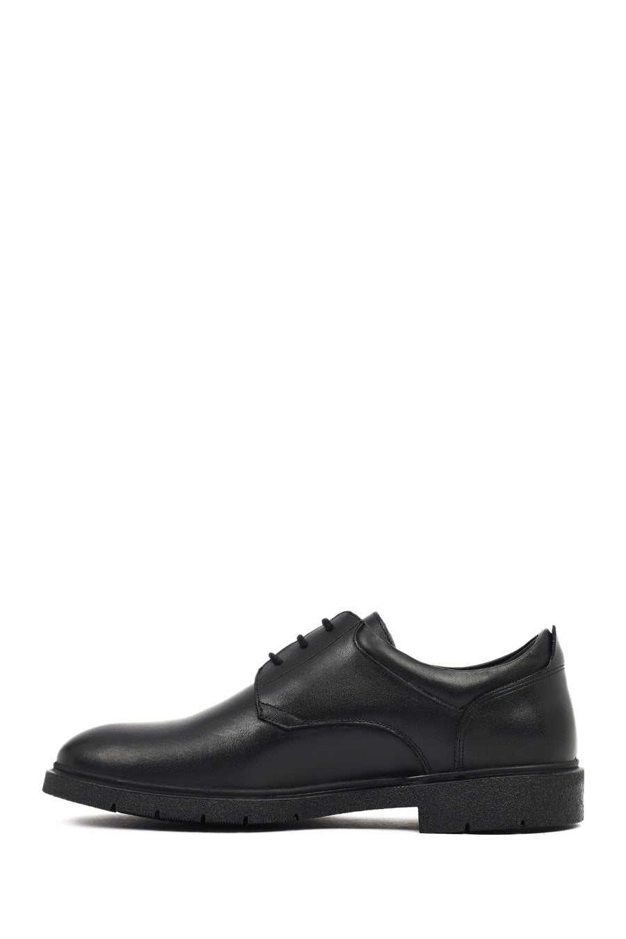 Men's Black Lace-up Leather Casual Shoes