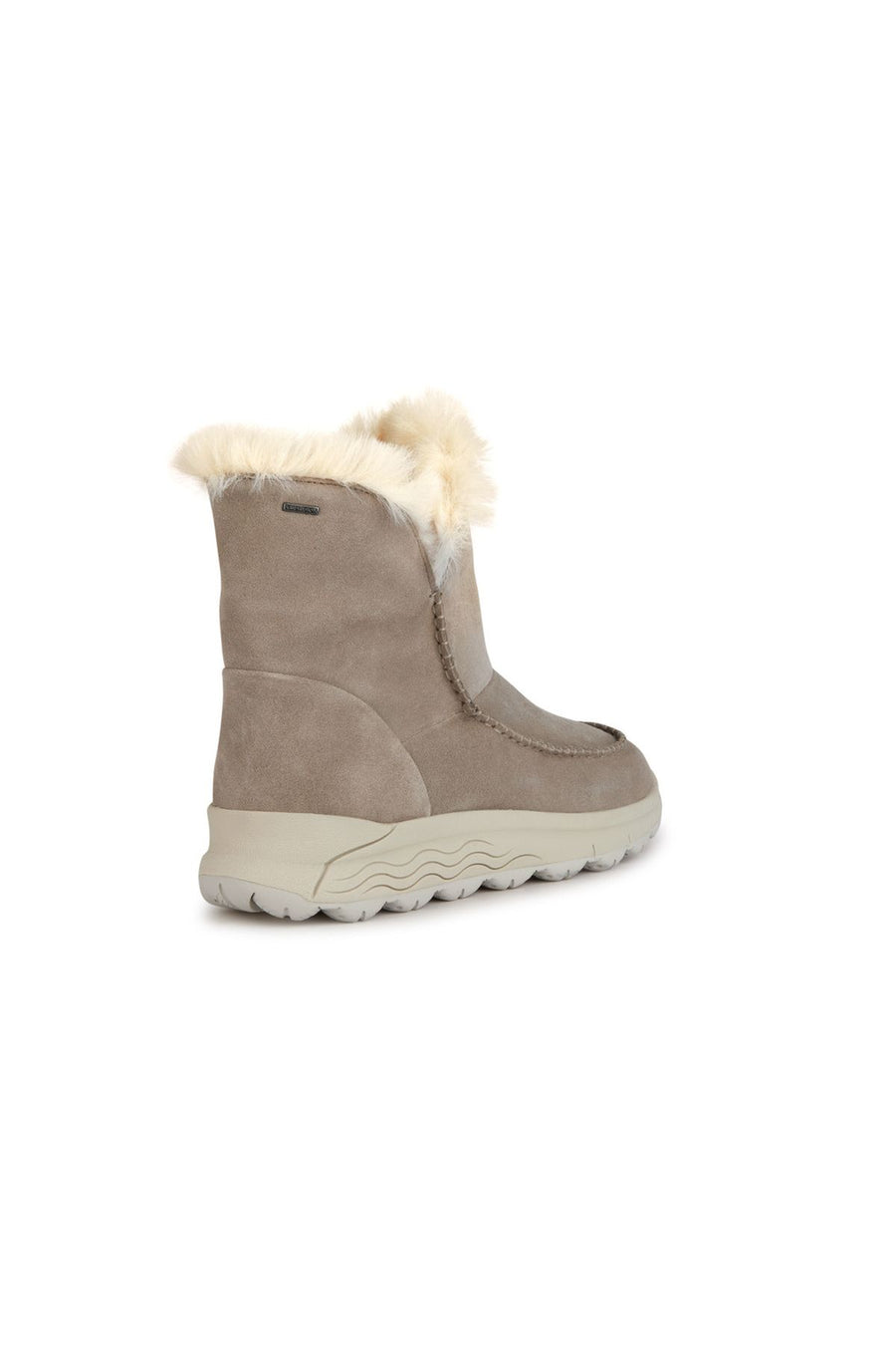 Geox Women's Beige Spherica Suede Leather Boots