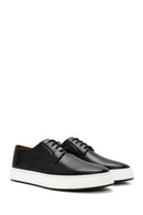 Men's Black Lace-up Leather Sneaker | Derimod