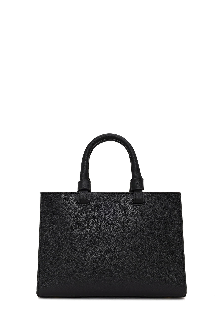 Woman Black Long-Strap Casual Shoulder Bag