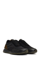 Men's Green Lace-Up Leather Sneaker | Derimod