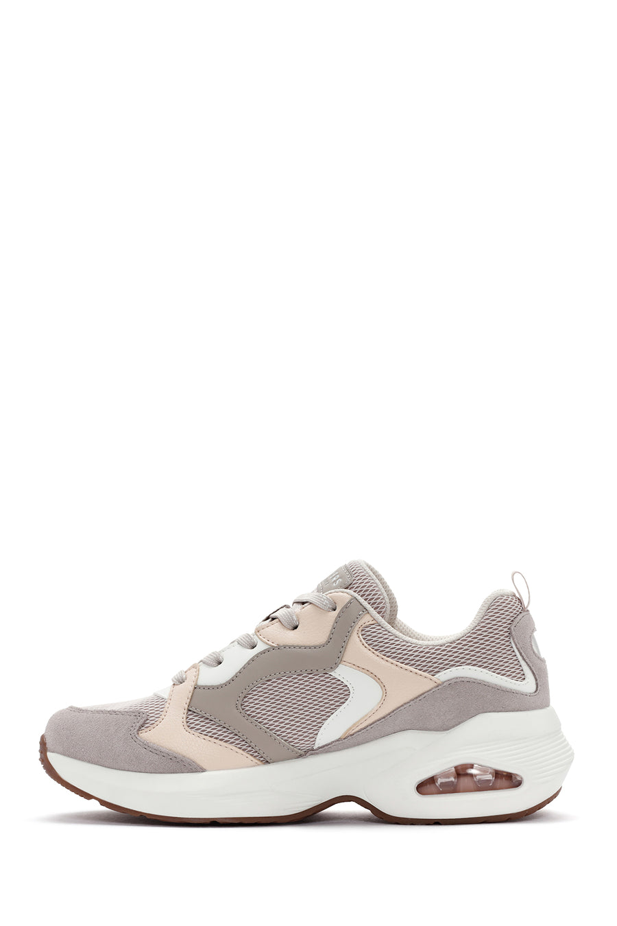 Skechers Women's White M - Uno Lace-Up Sports Sneaker