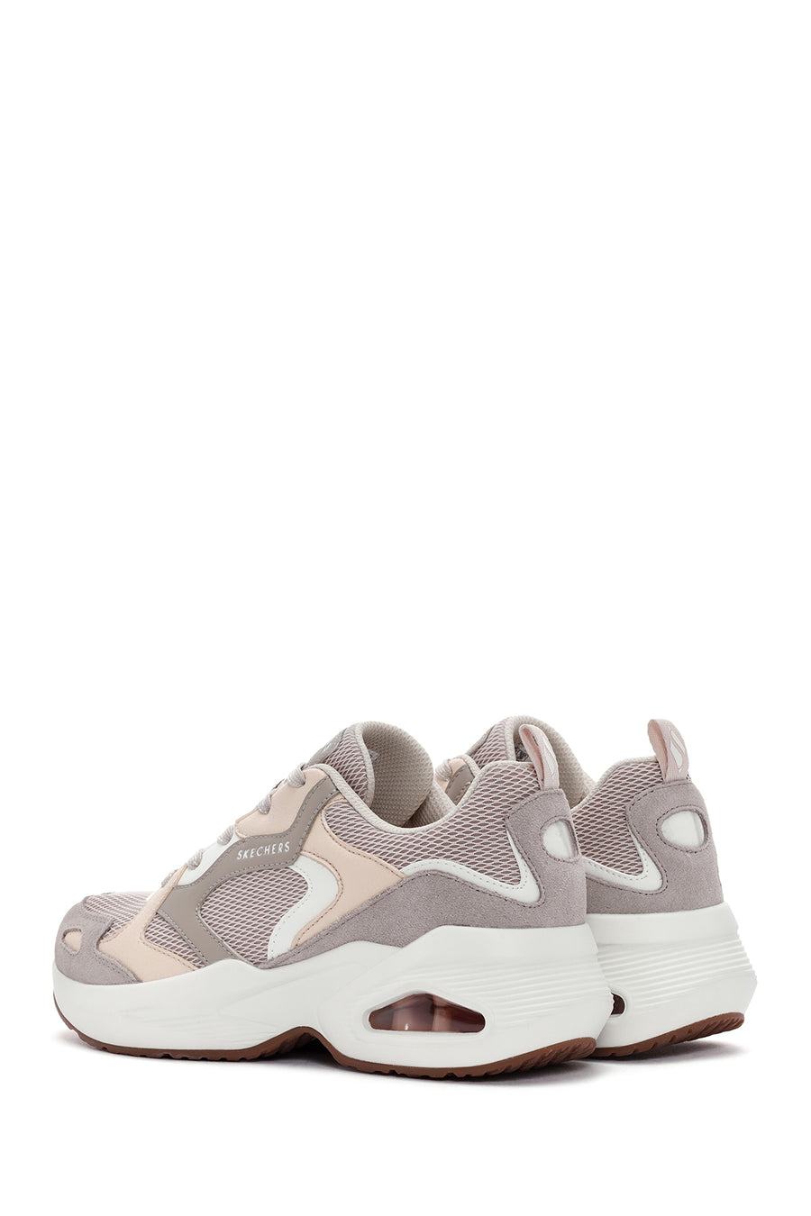 Skechers Women's White M - Uno Lace-Up Sports Sneaker