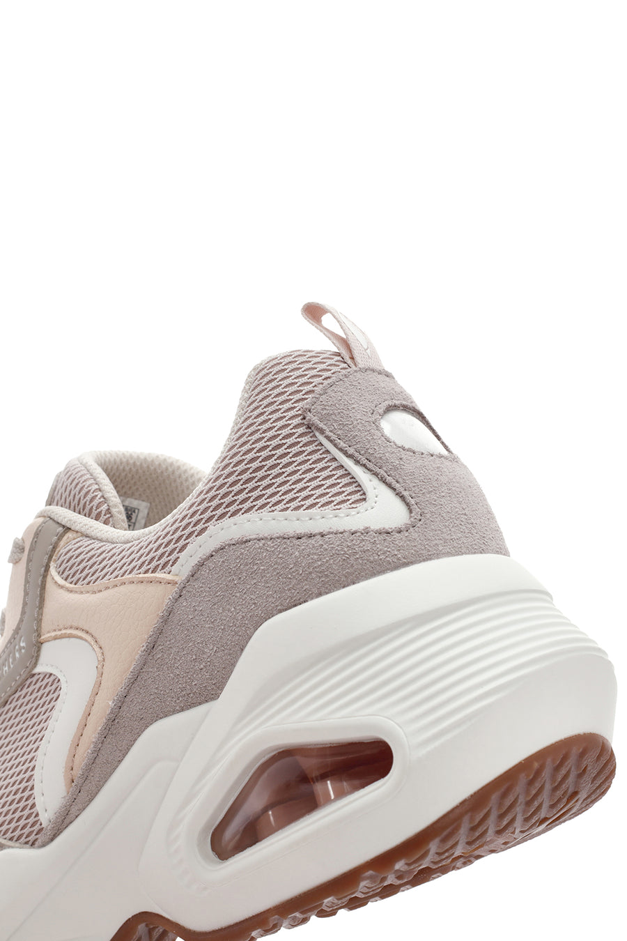 Skechers Women's White M - Uno Lace-Up Sports Sneaker