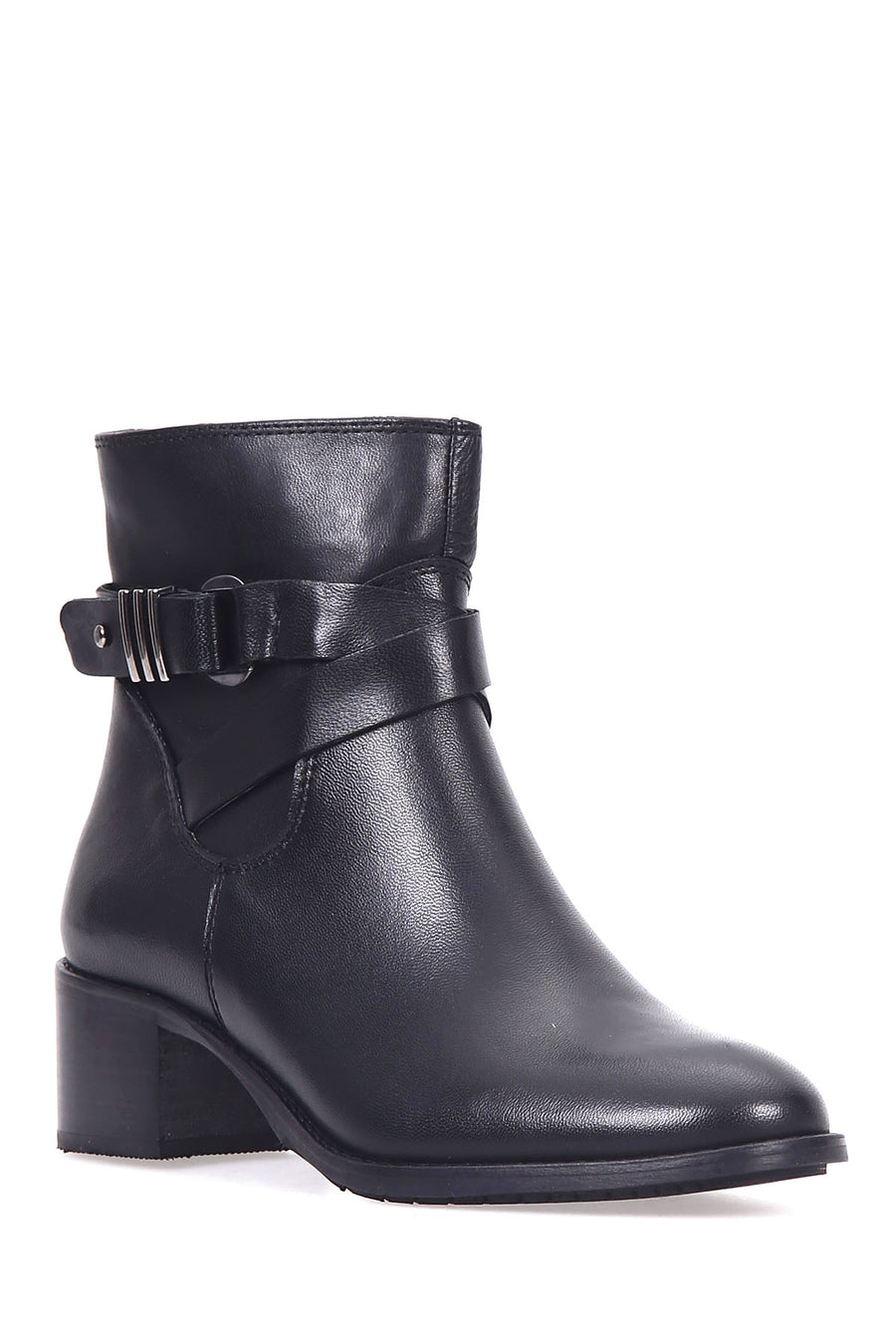 Women's Belted Leather Boots