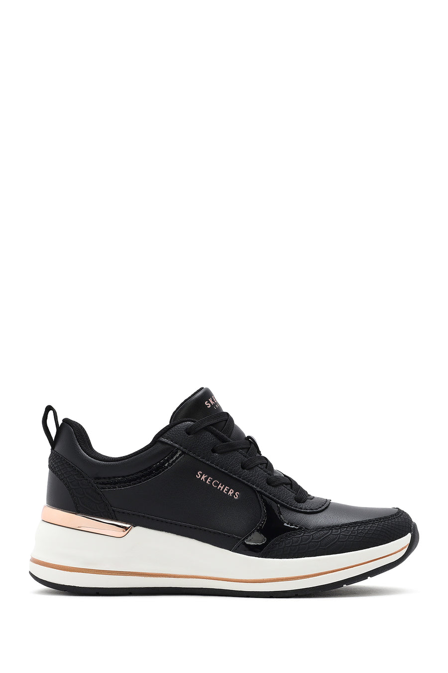 Skechers Kadın Siyah Fine Shine Kalın Tabanlı Sneaker 177345 BLK | Derimod