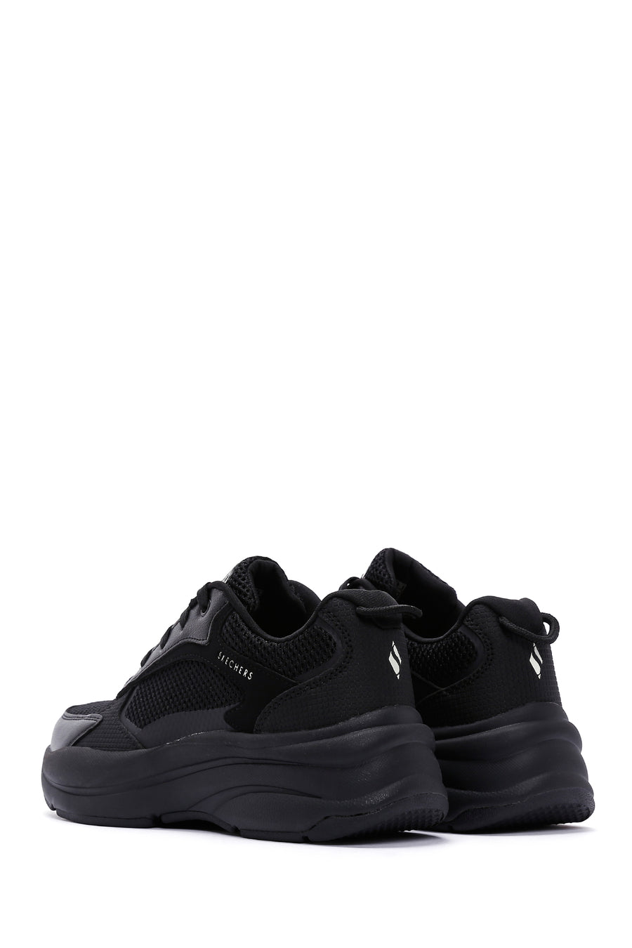 Skechers Women's Black Street Twisterz - Lighten Up Thick Soled Sneaker