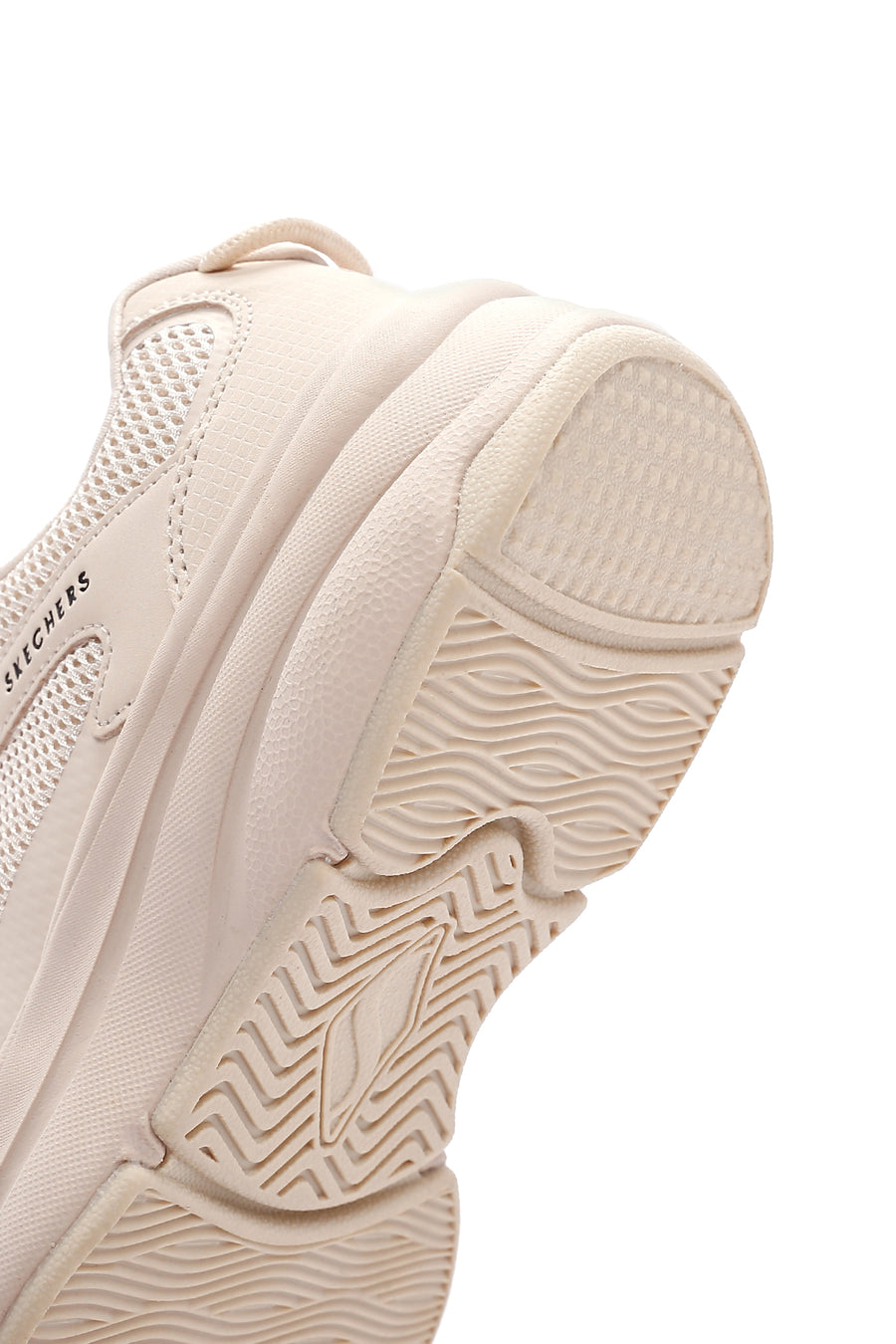 Skechers Women's Beige Street Twisterz - Lighten Up Thick Soled Sneaker
