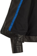 Mane Male Black Mandarin Collar Leather Jacket | Derimod