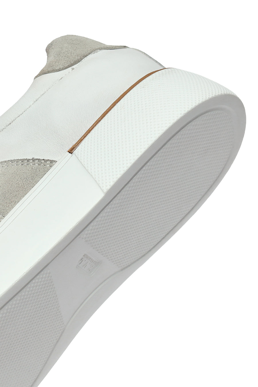 Erkek Beyaz Bağcıklı Deri Sneaker