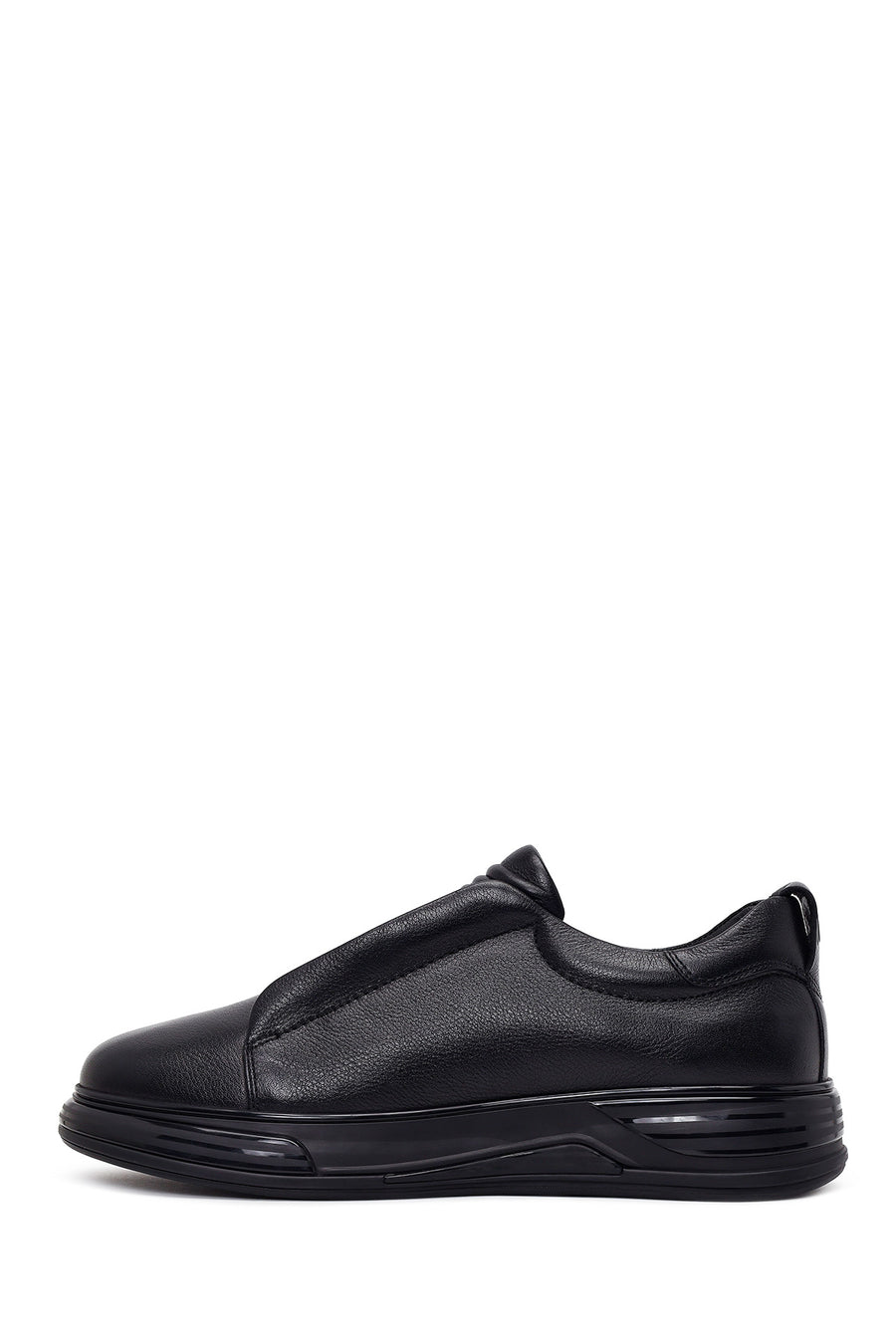 Erkek Siyah Deri Sneaker