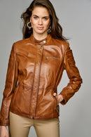 Trixie Women's Leather Jacket | Derimod
