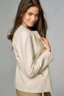 Arya Women's Leather Jacket | Derimod