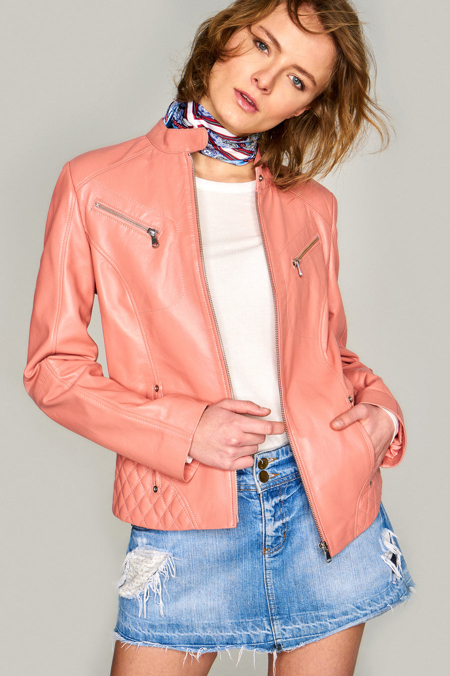 Latinia Women's Leather Jacket 17SGE5160R3 | Derimod
