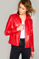 Vivien Women's Leather Jacket | Derimod