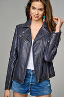 Fame Women's Leather Jacket | Derimod