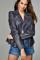 Fame Women's Leather Jacket | Derimod