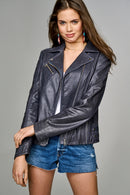 Fame Women's Leather Jacket | Derimod