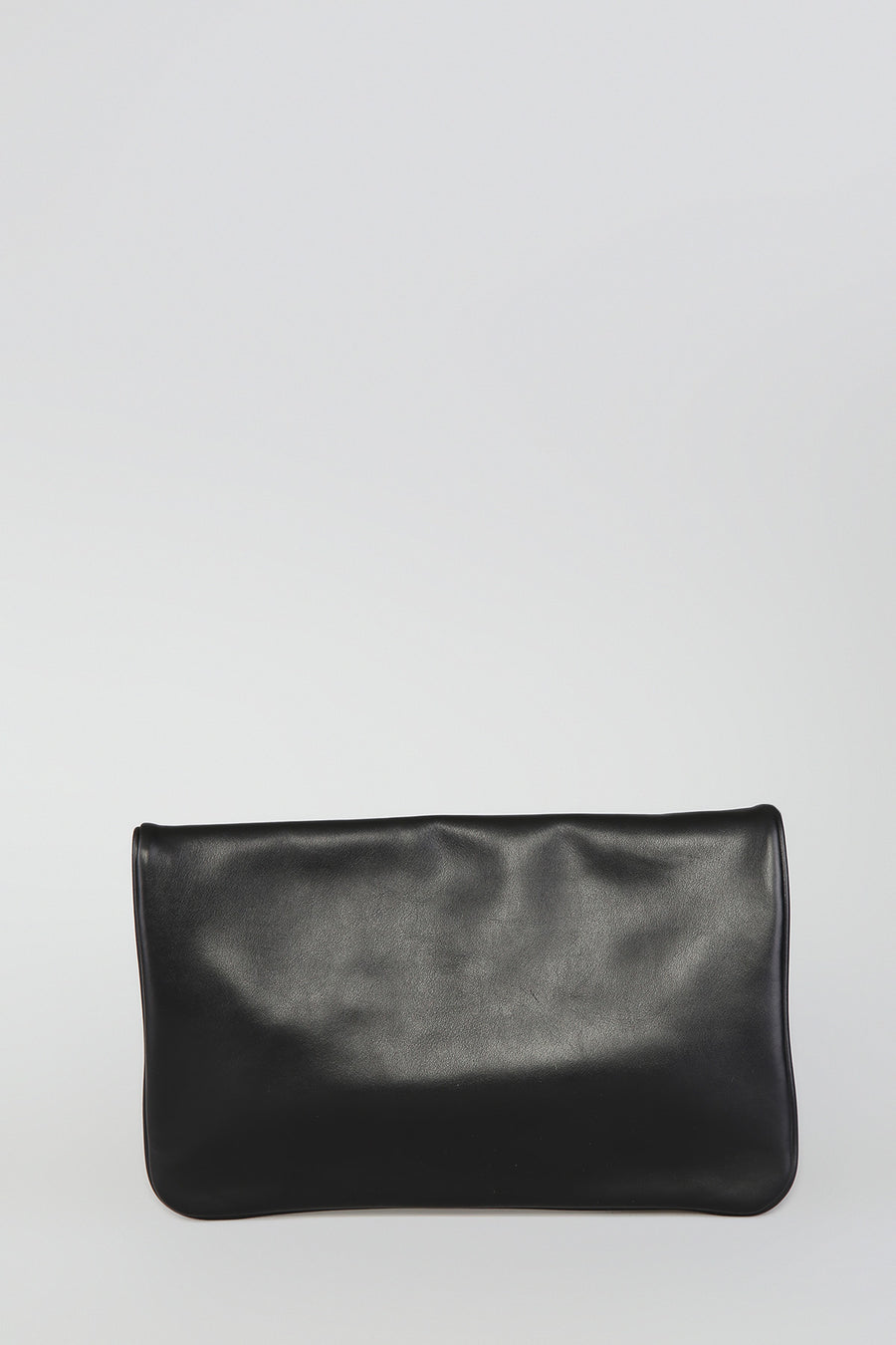 Women's Black Leather Clutch