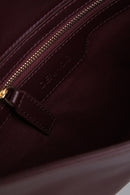 Women's Burgundy Leather Clutch | Derimod