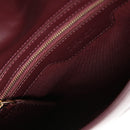 Women's Burgundy Leather Clutch | Derimod