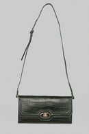 Croco Green Women's Leather Bag | Derimod