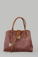 Women's Tan Synthetic Leather Shoulder Bag | Derimod