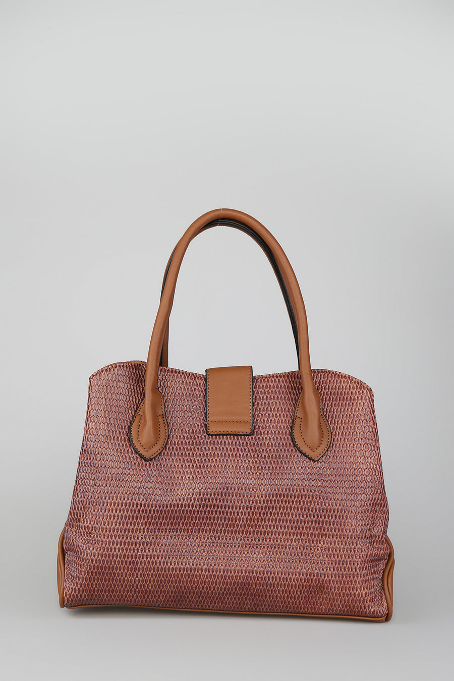 Women's Tan Synthetic Leather Shoulder Bag