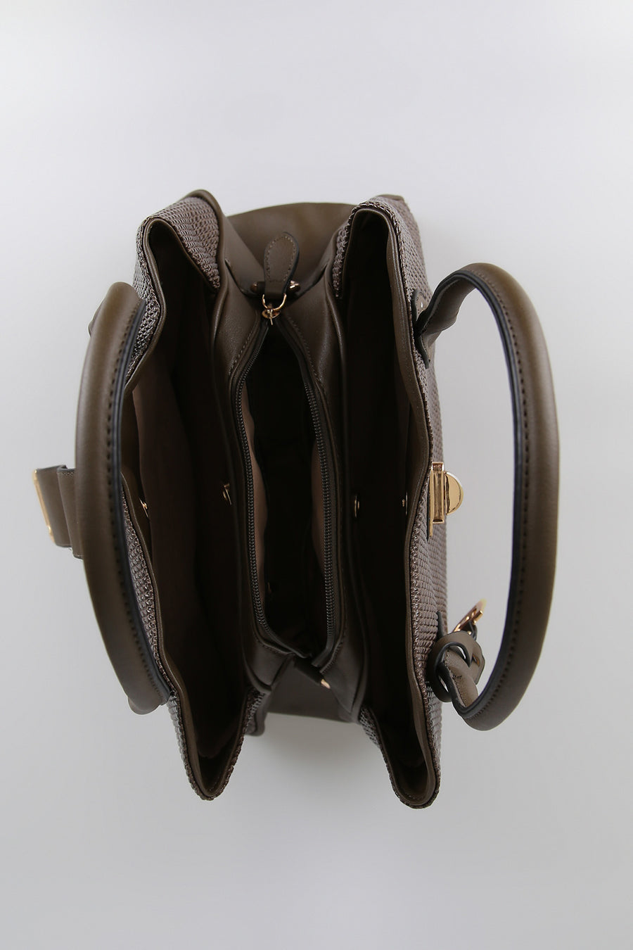 Women's Green Synthetic Leather Shoulder Bag