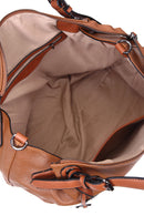 Women's Tan Synthetic Leather Shoulder Bag | Derimod