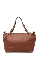 Women's Tan Synthetic Leather Shoulder Bag | Derimod