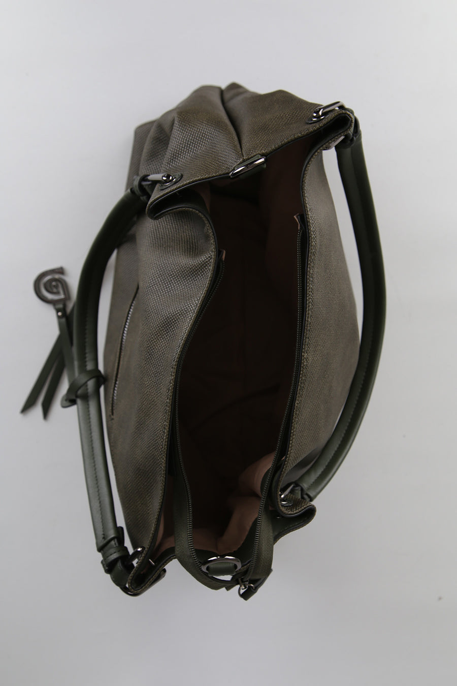 Women's Green Synthetic Leather Shoulder Bag