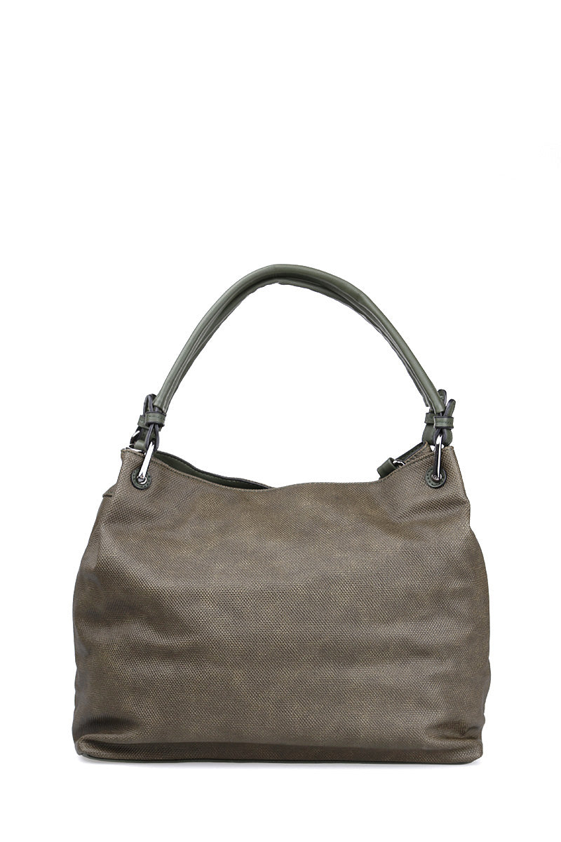 Women's Green Synthetic Leather Shoulder Bag
