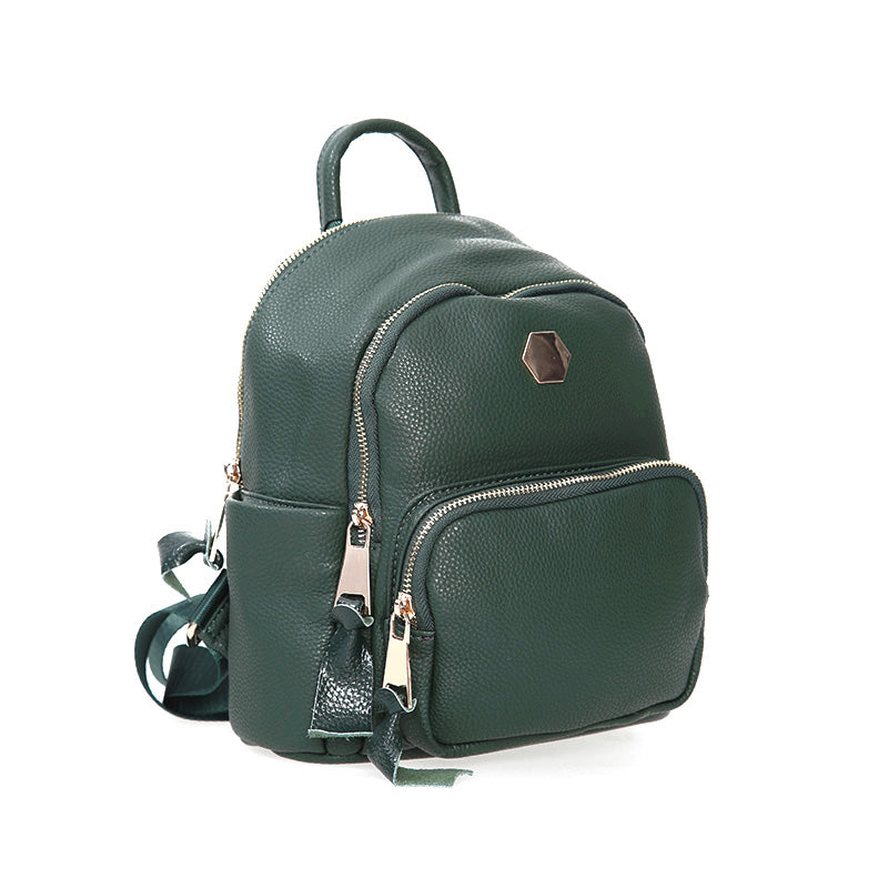 Women's Green Synthetic Leather Bag