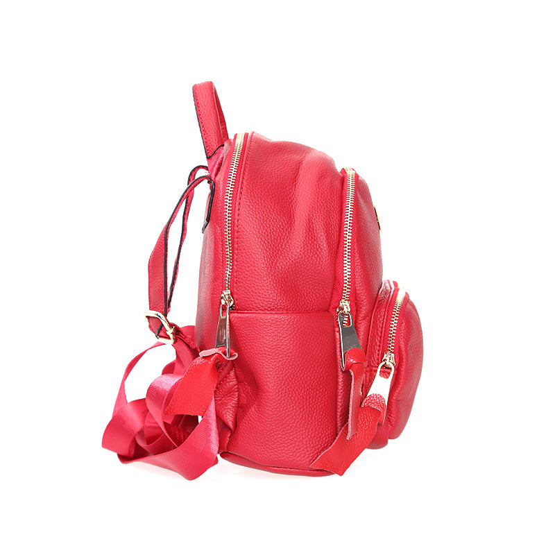 Women's Red Synthetic Leather Bag